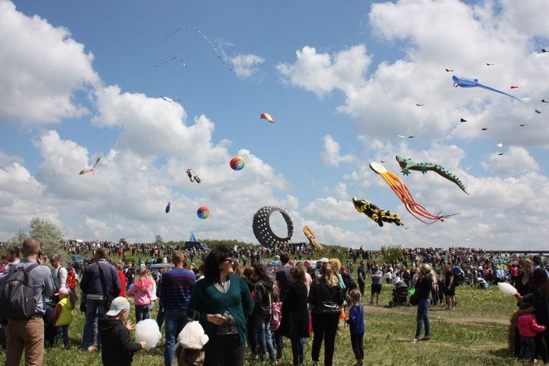 International Kite Festival in Trykhaty Village