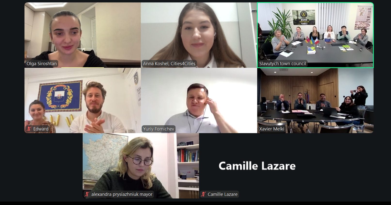 Signing of the agreement between Frankoville and Slavutych online