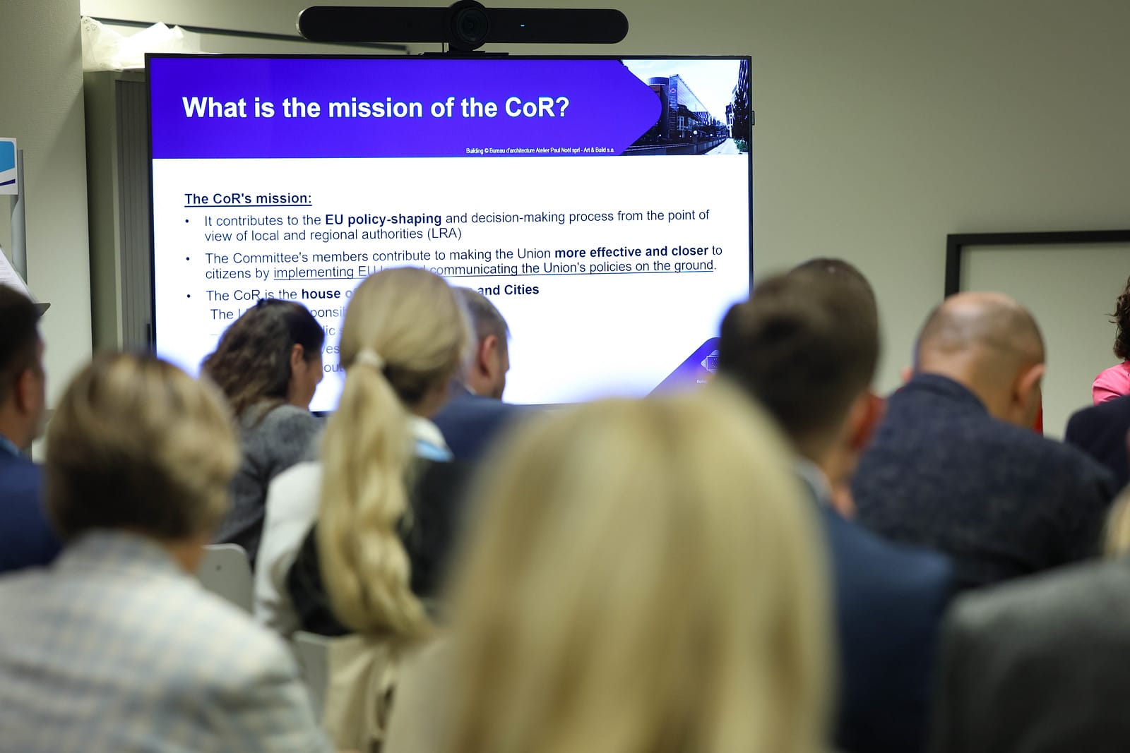 Фото із зустрічі українських мерів із головою Робочої групи з питань України Антьє Гротеер. Джерело: Комітет регіонів ЄС