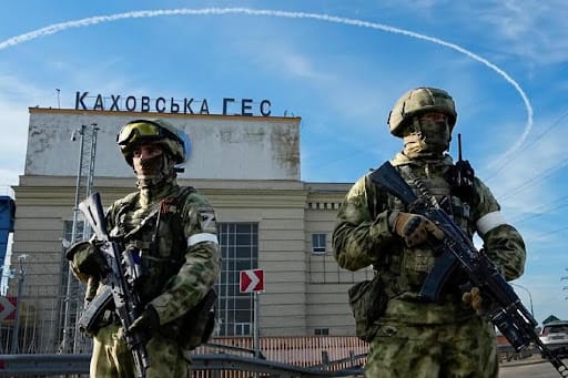 Photo of Russian Occupation Forces on the Community Territory