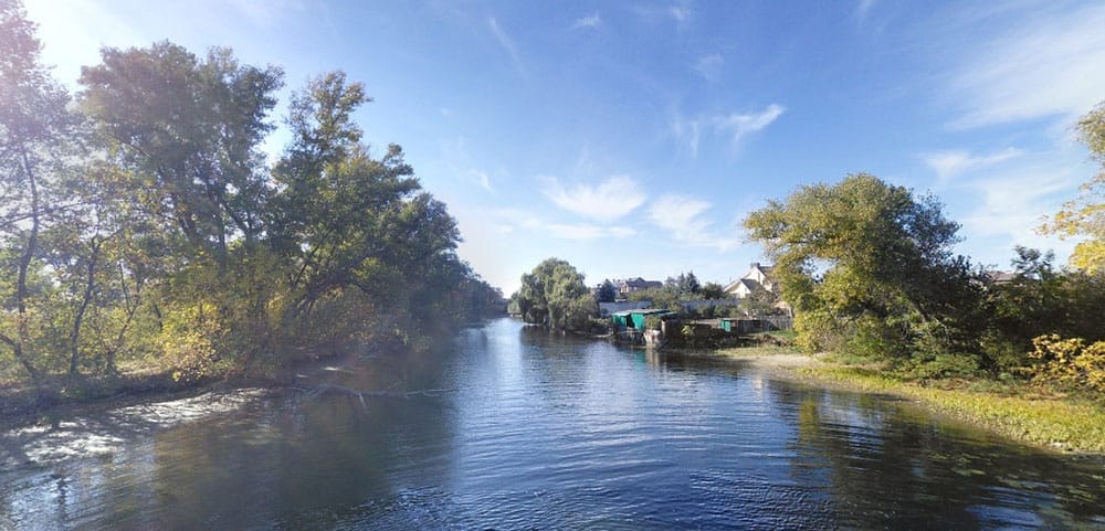 Estuary in Nyzhnia Khortytsia Village