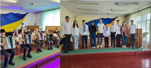 Students of the Podvirne School of Arts. Opening of a Modern Business Space