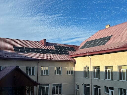 Installed Solar Power Plant at Deliatyn Lyceum No. 2