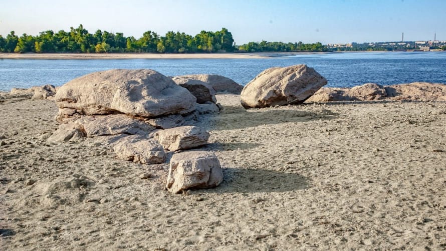 Destroyed Kakhovka Reservoir