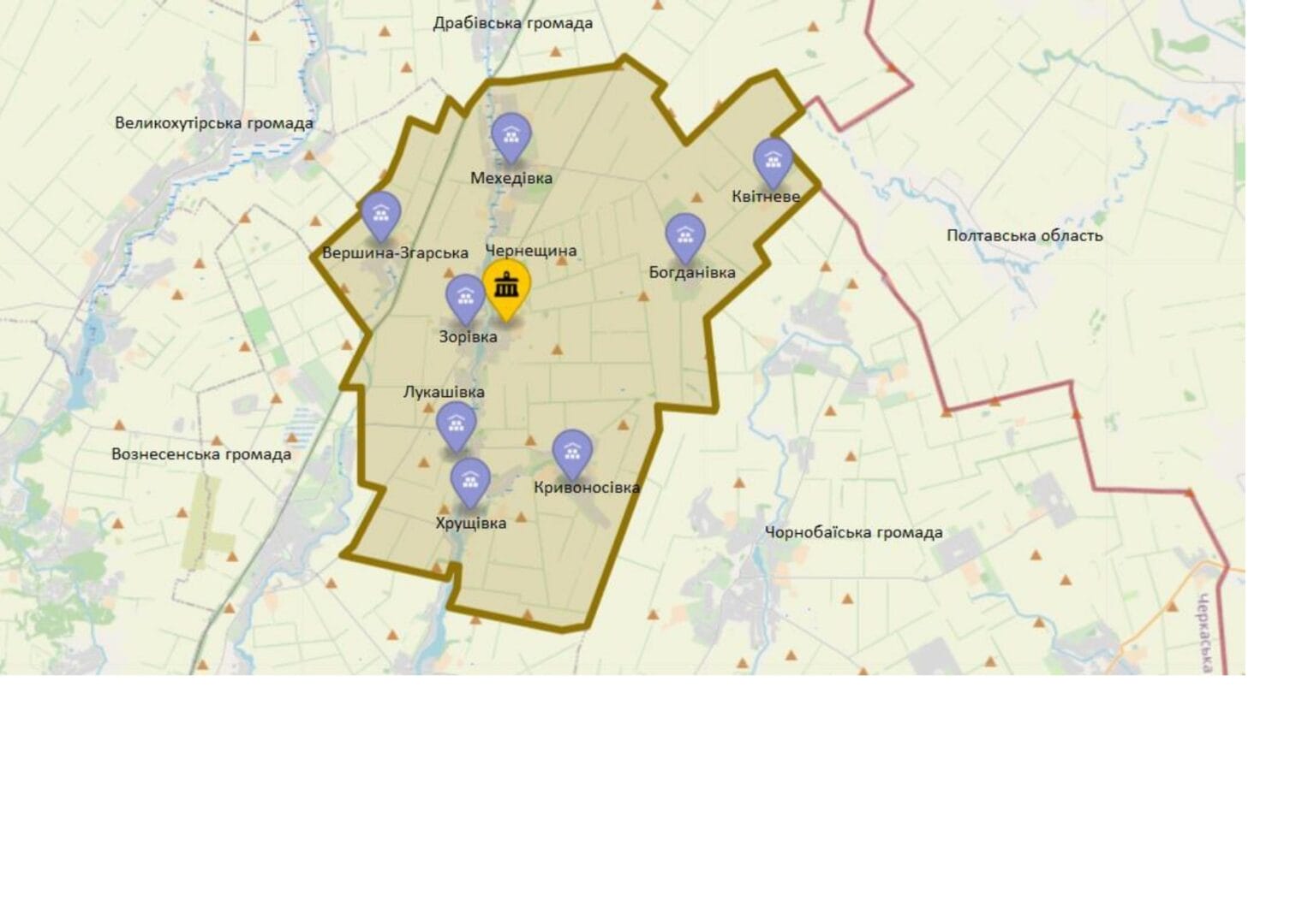 Administrative-Territorial Structure of the Zorivka Community