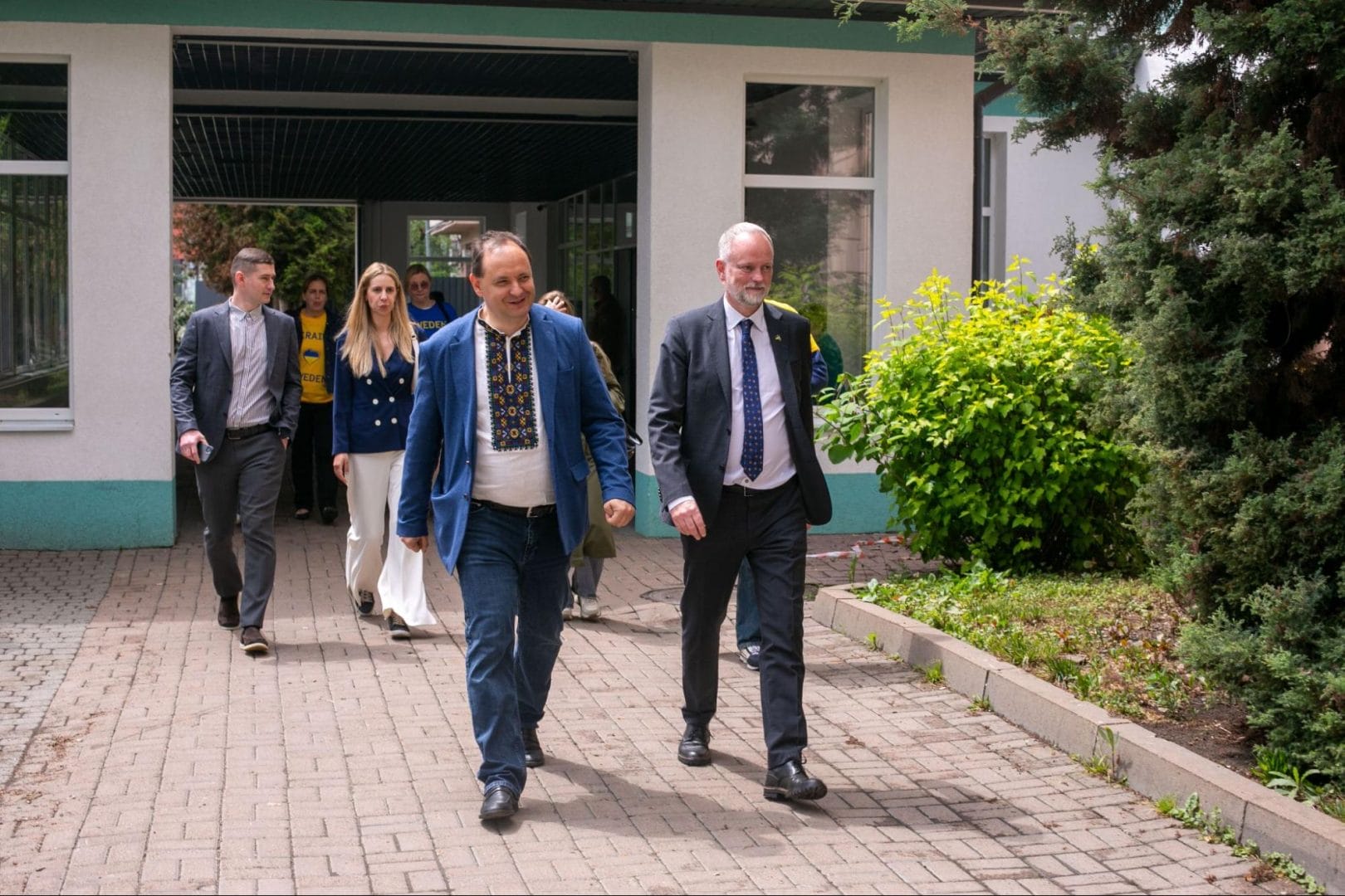 Посол Королівста Швеція в Україні разом із мером Івано-Франківська 